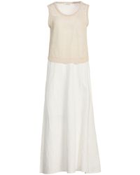 Panicale - Maxi Dress Linen, Cotton, Polyester, Viscose - Lyst