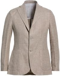 Barba Napoli - Sand Blazer Linen, Virgin Wool - Lyst