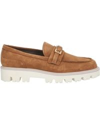 Sergio Rossi - Camel Loafers Leather - Lyst