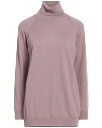 Drumohr - Taupe Turtleneck Cashmere - Lyst