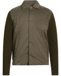 Herno - Khaki Jacket Cotton, Polyester, Polyurethane, Polyamide - Lyst