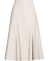 Agnona - Light Midi Skirt Cotton, Wool, Polyamide, Elastane - Lyst