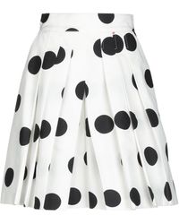 MSGM Falda corta - Blanco