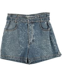 MSGM - Denim Shorts - Lyst
