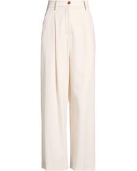 Alysi - Cream Pants Virgin Wool - Lyst