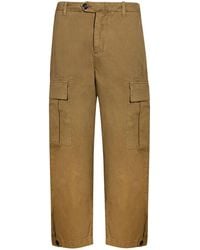 Pinko - Camel Pants Cotton - Lyst