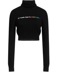 Palm Angels - Turtleneck Merino Wool, Viscose, Polyamide, Cashmere, Polyester - Lyst