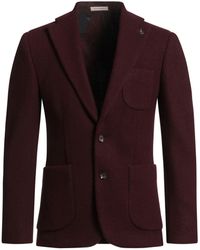 SUIT SARTORIA - Burgundy Blazer Polyester, Wool - Lyst