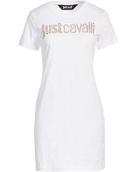Just Cavalli - Mini Dress Cotton - Lyst