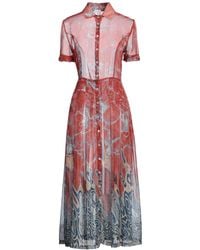 Stella Jean - Midi Dress Polyester - Lyst