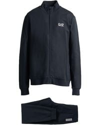 EA7 - Midnight Tracksuit Cotton, Elastane - Lyst