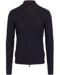 Moorer - Midnight Cardigan Cashmere - Lyst