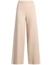 hinnominate - Cream Pants Viscose, Polyester, Polyamide - Lyst
