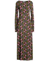 Maliparmi - Maxi Dress Viscose, Elastane - Lyst