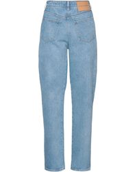 MM6 by Maison Martin Margiela Denim Belted Bootcut Jeans in Blue Womens Clothing Jeans Bootcut jeans