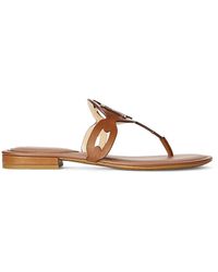 Lauren by Ralph Lauren Flat sandals for Women | Online Sale up to 61% off |  Lyst