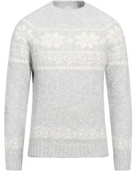Eleventy - Platinum Turtleneck Cashmere, Alpaca Wool, Silk - Lyst