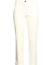 Grifoni - Cream Pants Cotton, Elastane - Lyst