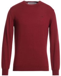 Calvin Klein - Burgundy Sweater Merino Wool - Lyst