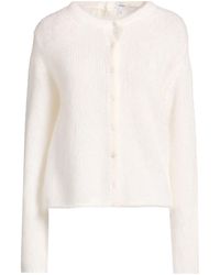 Loewe - Ivory Cardigan Mohair Wool, Polyamide, Wool, Elastane, Polyester - Lyst