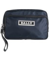 Bally - Midnight Beauty Case Textile Fibers, Soft Leather - Lyst