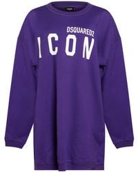 DSquared² - Mini Dress Cotton - Lyst