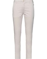 Yan Simmon - Ivory Pants Cotton, Elastane - Lyst