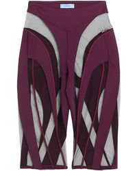 Mugler - Plum Shorts & Bermuda Shorts Polyamide, Elastane - Lyst