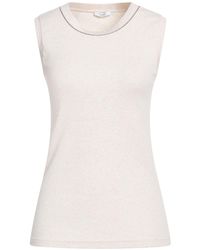 Peserico - T-Shirt Cotton, Elastane - Lyst