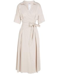 Max Mara - Maxi Dress Cotton, Polyamide, Elastane - Lyst