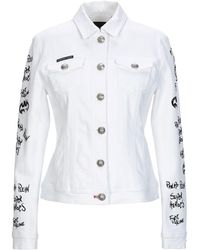 Philipp Plein Chaqueta vaquera - Blanco