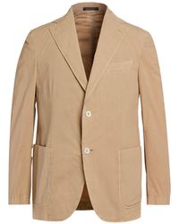 The Gigi - Sand Blazer Cotton, Elastane - Lyst