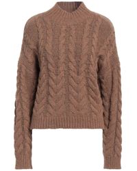 PT Torino - Camel Turtleneck Alpaca Wool, Polyamide, Virgin Wool - Lyst