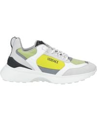 Versace - Sneakers Calfskin, Textile Fibers - Lyst