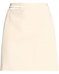 Sportmax - Cream Mini Skirt Virgin Wool, Elastane - Lyst