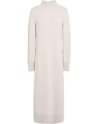 Eleventy - Light Midi Dress Cashmere - Lyst
