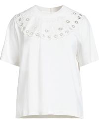 Sea - Ivory T-Shirt Cotton - Lyst