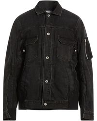 Sacai - Denim Outerwear Cotton, Nylon, Polyester, Polyurethane - Lyst