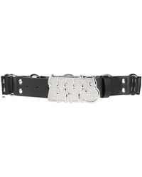 Hysteric Glamour Studded Metal Buckle Belt in Black | Lyst