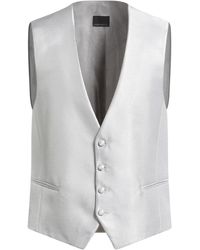 Carlo Pignatelli - Light Tailored Vest Polyester, Viscose - Lyst