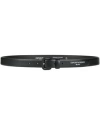 Emporio Armani - Belt Cow Leather - Lyst