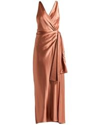 Pinko - Maxi Dress Polyester - Lyst
