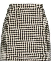 5 PROGRESS - Mini Skirt Polyester, Viscose, Wool - Lyst