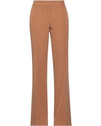 Giulia N Couture - Camel Pants Polyester, Elastane - Lyst