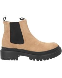 Pollini - Sand Ankle Boots Leather - Lyst