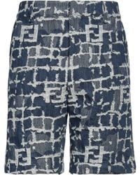 Fendi - Denim Shorts - Lyst