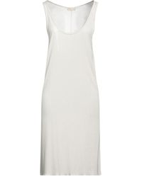 Aviu - Ivory Mini Dress Viscose, Silk - Lyst