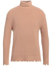 Laneus - Camel Turtleneck Wool - Lyst