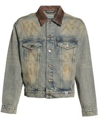 Guess - Denim Outerwear Cotton, Hemp, Calfskin - Lyst