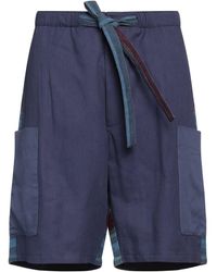 Loewe - Shorts & Bermuda Shorts Linen, Cotton - Lyst